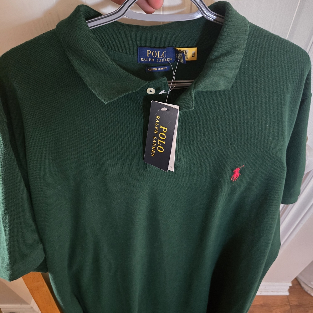 Ralph Lauren Men's Polo Shirt in Forest Green